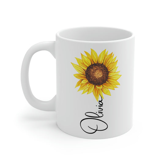 Sunflower Cup / Personalized Glass With Bamboo Lid And Straw – Farmhouse  for the Soul