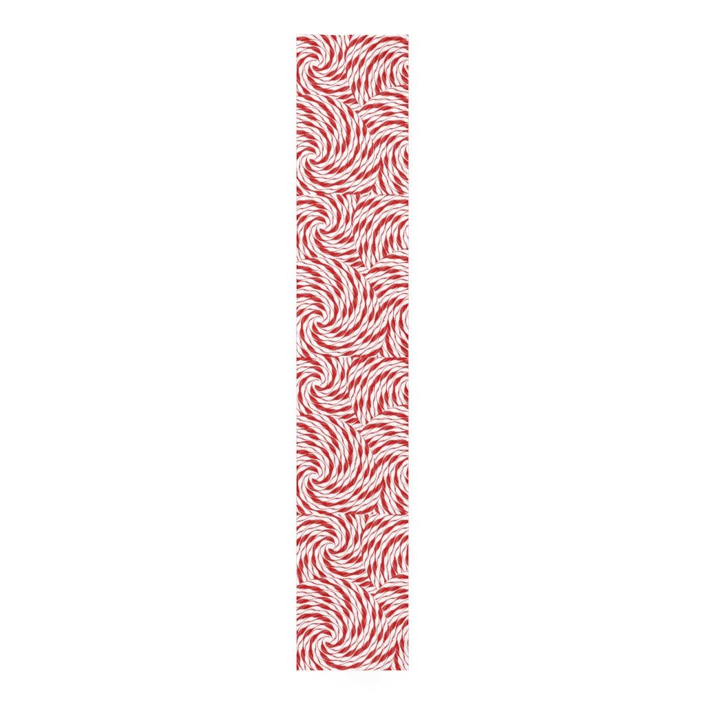 candy cane table runner for christmas 