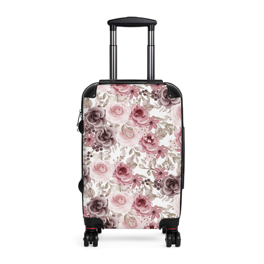 Personalized Rose Pink Suitcase for Women Luggage Set With 