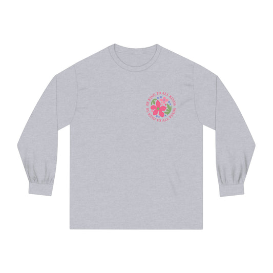Be Kind Long Sleeve T-Shirt | Front and Back Print