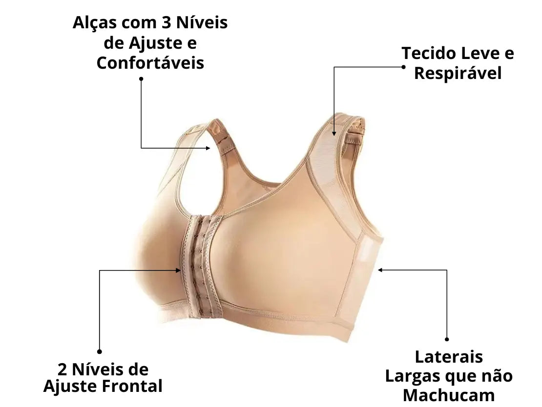 Colete Postural Feminino e Modelador - Estilo Sutiã