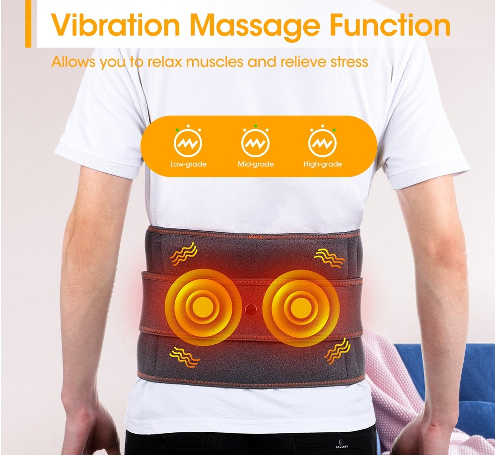 Heated Back Brace Massager for Lower Back Pain – Vervona