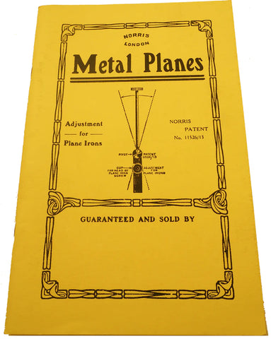 Norris Metal Planes tool book