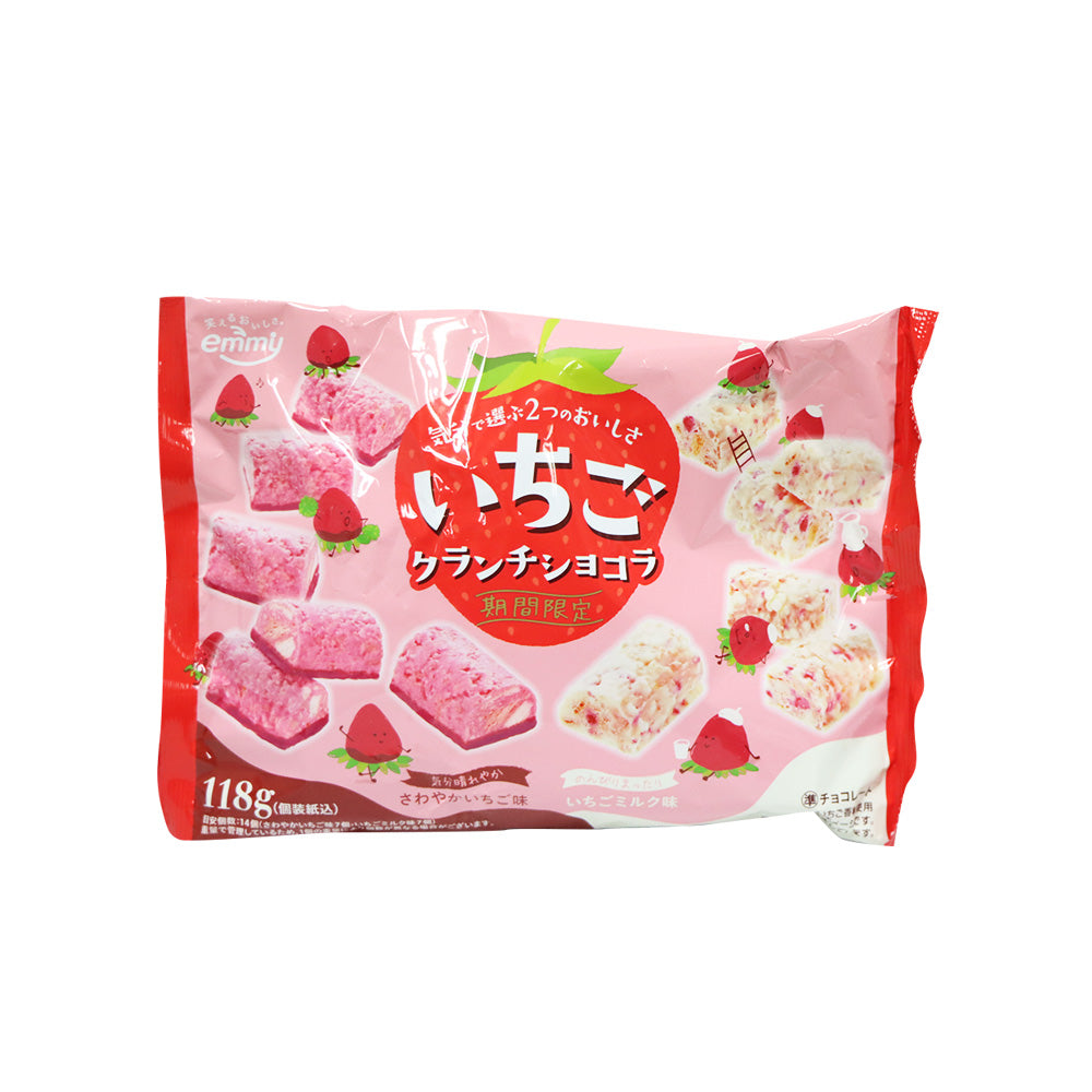 Double Crunchy Strawberry Chocolate Biscuits 118g