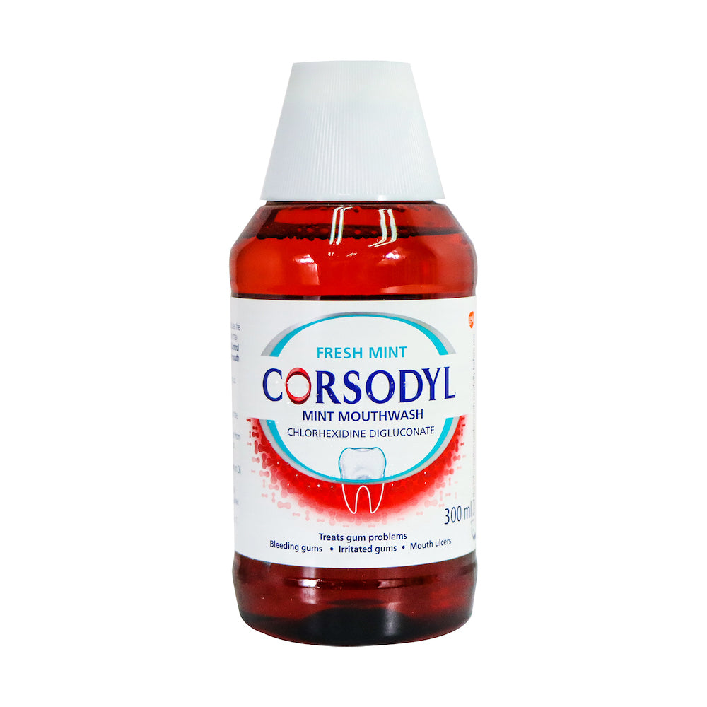 Corsodyl Mint Mouthwash 300ml (Gingivitis Aid)
