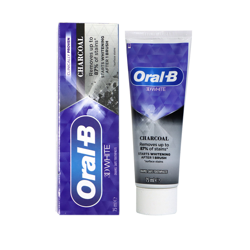 Oral-B 3D White Charcoal Toothpaste 75ml