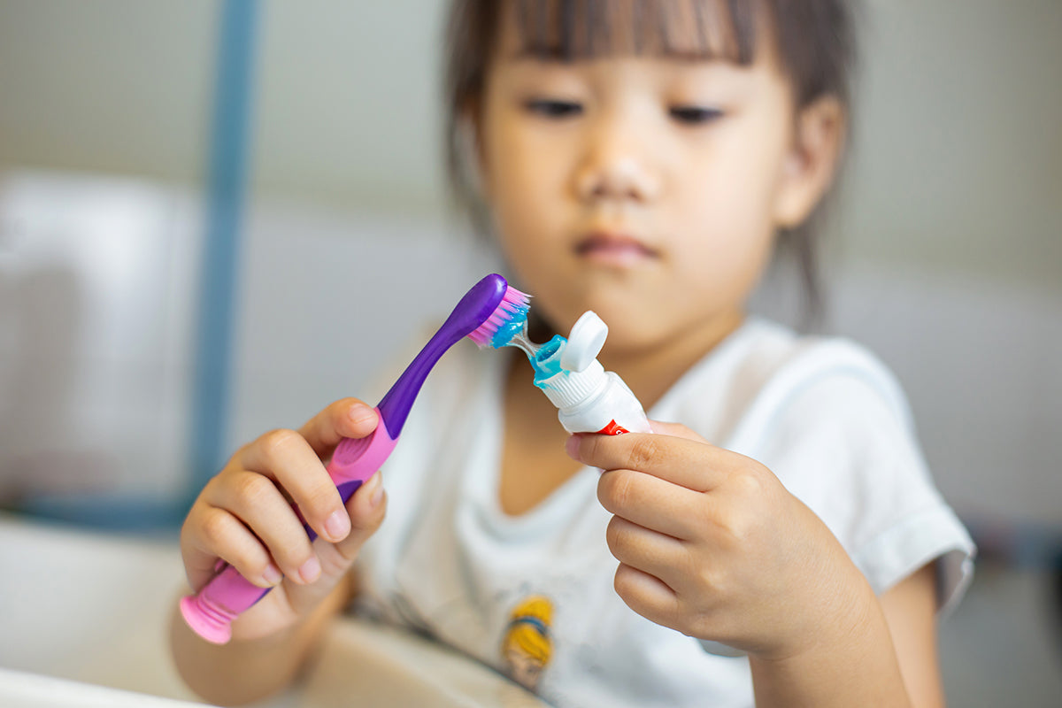 Develop a teeth brushing habit at an early age