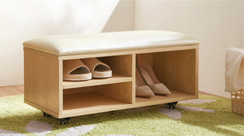 shoe cabinet with seating