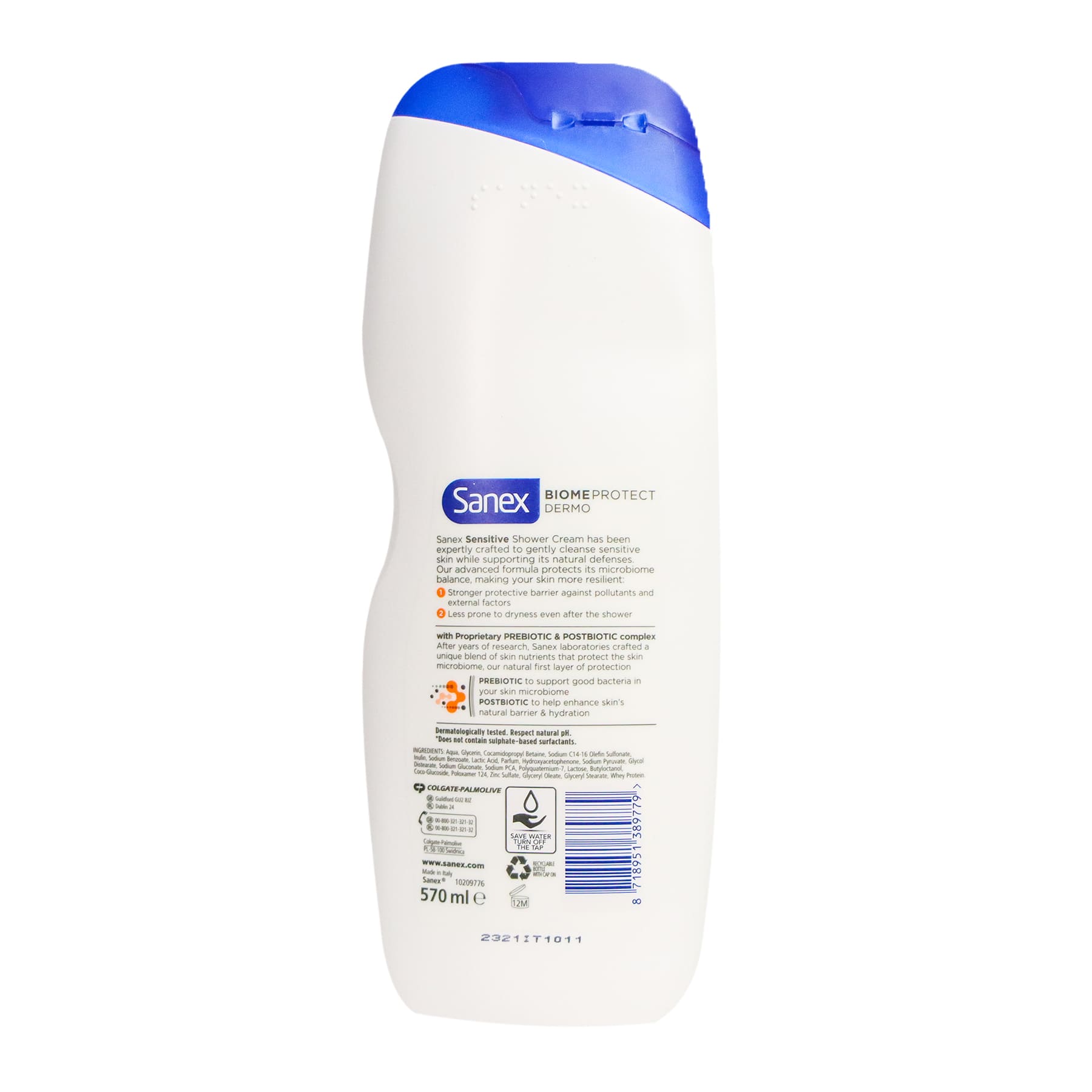 Ga lekker liggen zout Sortie Sanex Biomeprotect Sensitive Shower Cream 570ml | Spot On