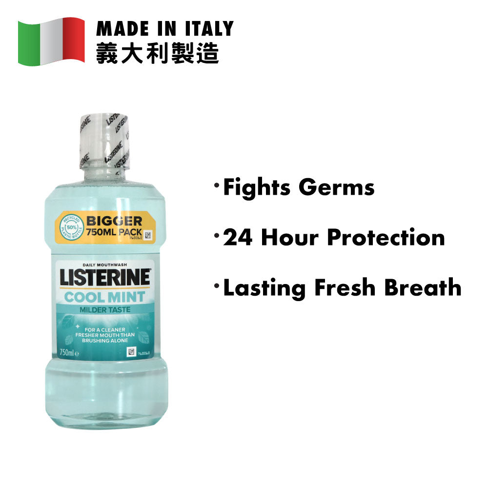 Listerine® Cool Mint Milder Taste Mouthwash