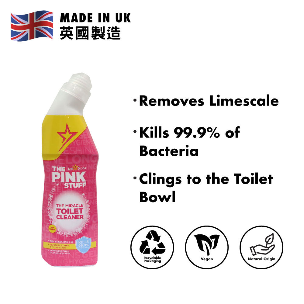 Stardrops - the Pink Stuff - the Miracle Power Foaming Toilet Cleaner - 2  Treatm