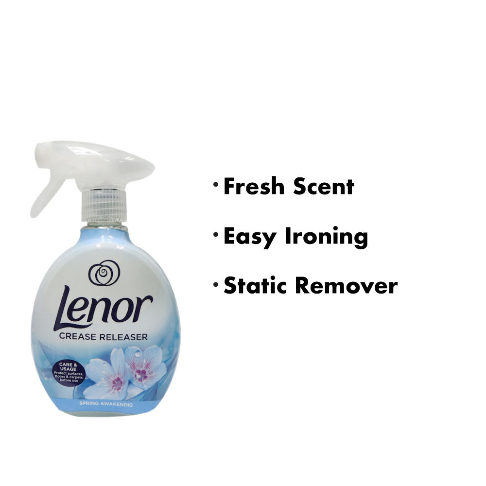 Lenor Crease Release Spray Spring Awakening Spray 500ml, Brand New