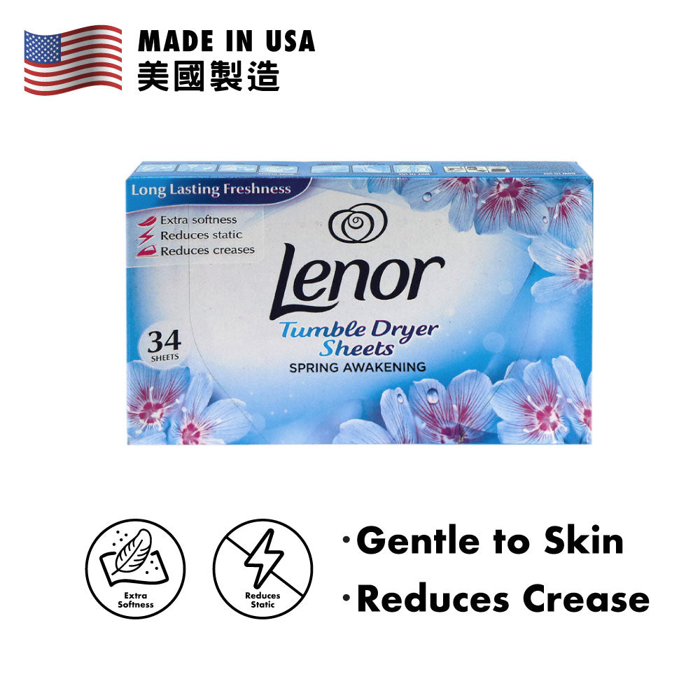 Lenor Tumble Dryer Sheets 34 Sheets Spring Awakening