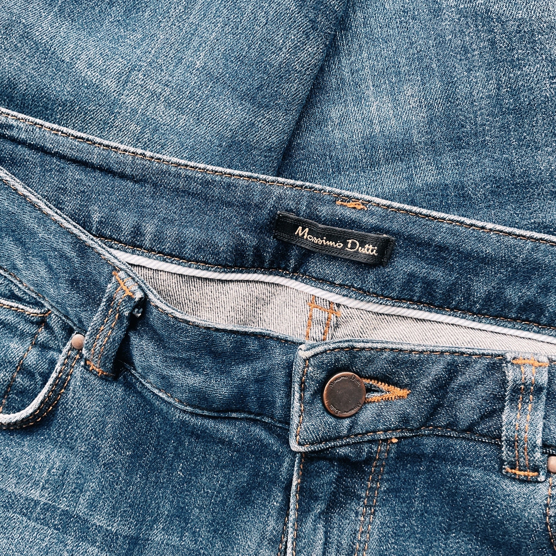escarcha Hundimiento metálico Pantalón Massimo Dutti Jeans Azul - Talla 36 – The Preloved Shop