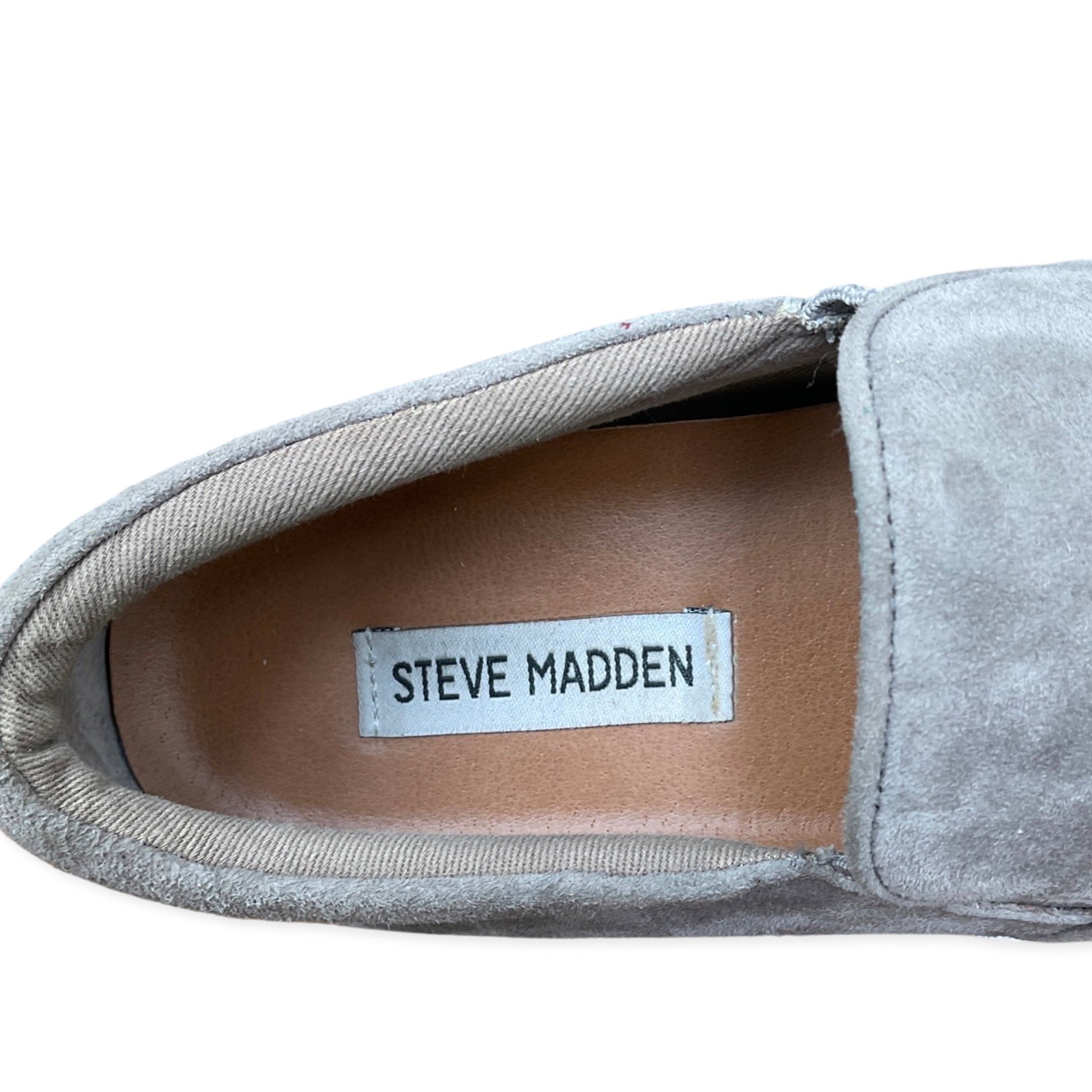Zapatos Steve Madden Suede Gris - Talla 7,5 The Preloved Shop