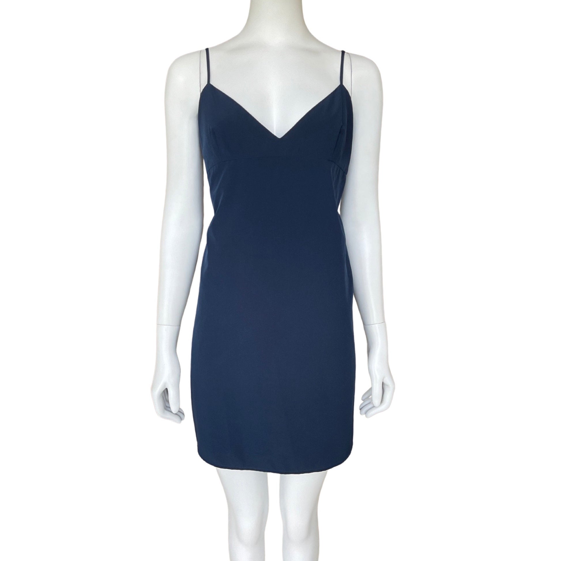 Vestido BCBG Maxazria Escote V Navy - Talla L – The Preloved Shop