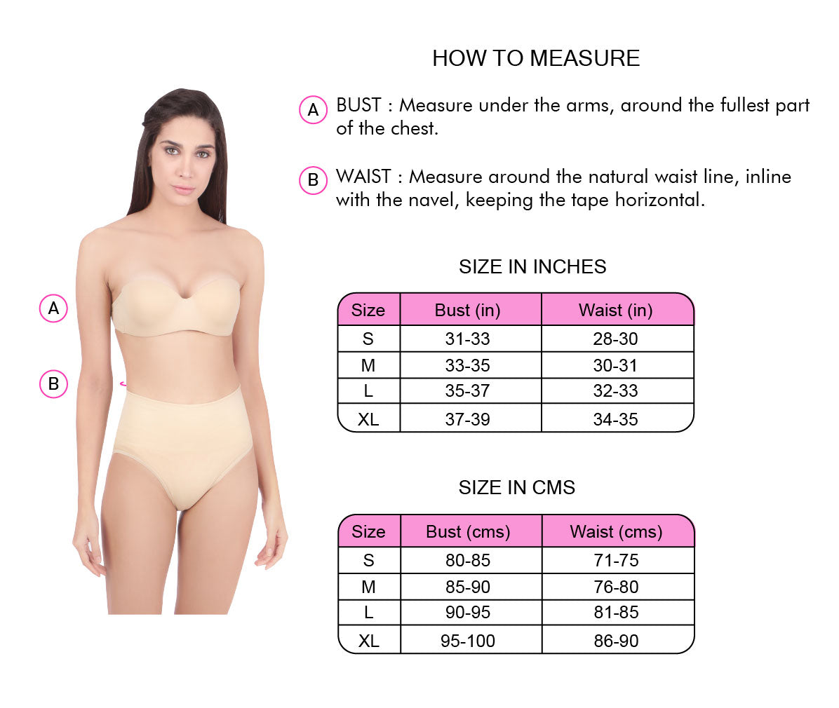 Size Chart - Shapewear – Candyskin