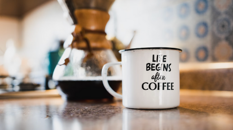 Cold brew coffee with morning cup