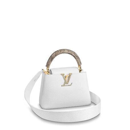 Louis Vuitton CAPUCINES MINI White - Sejew