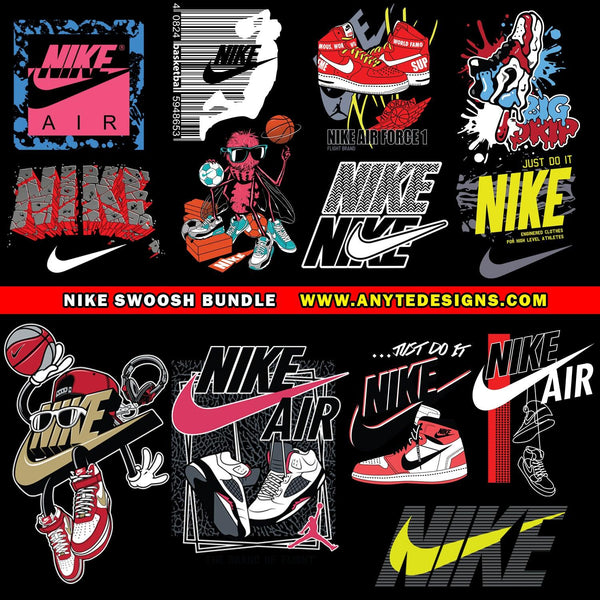 Absolutamente Amplificador Regaño Nike Swoosh Air T- Shirt Design Bundle Files – anyteedesigns