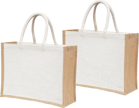  Natural Large Capacity Jute Shopping Bag Eco Friendly