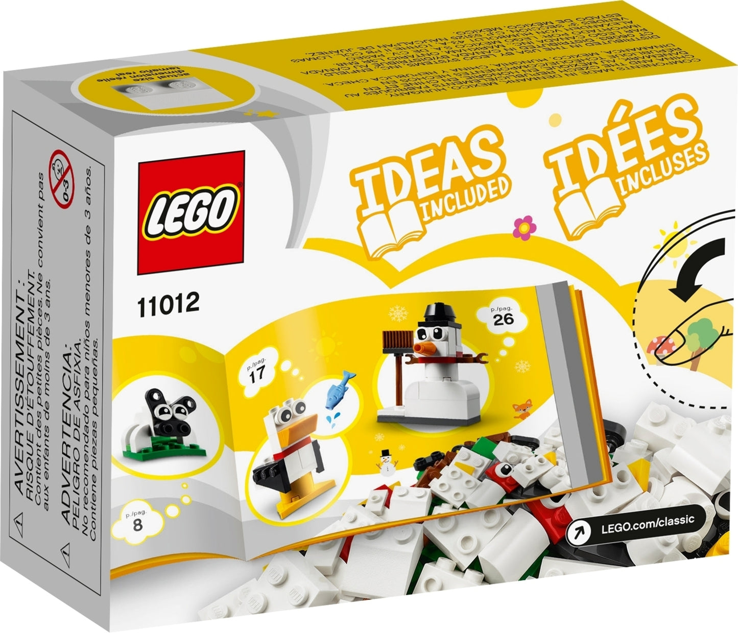 11012 LEGO Classic - Mattoncini Bianchi Creativi