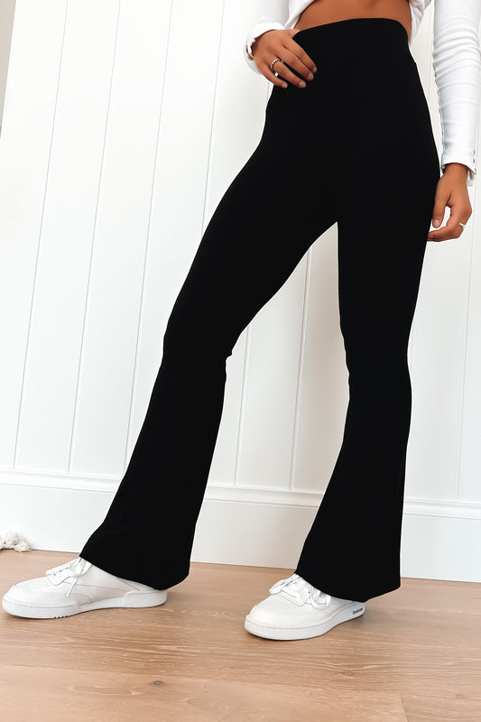Leighton Flare Pant Black – BY. ZAH