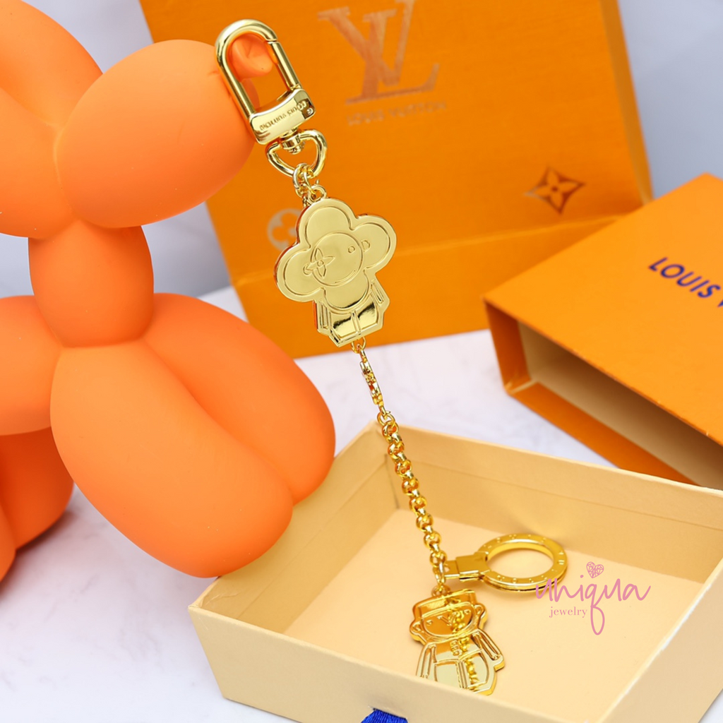 LV COW SHAPE KEYCHAIN – Uniqua Jewelry