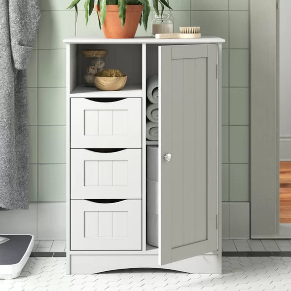 Caitlan Solid Wood Freestanding Bathroom Shelves