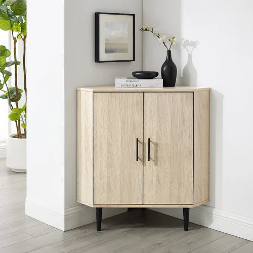 White Seaford 32'' Tall 1 - Door Corner Accent Cabinet <div  class=aod_buynow></div>– Inhomelivings