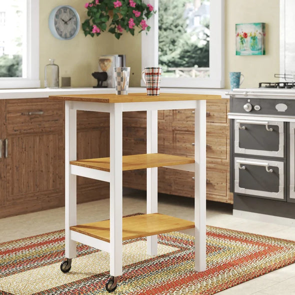 Prado Solid Wood Kitchen Cart