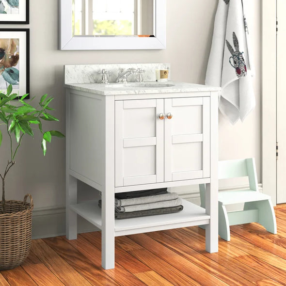 Jillian 36 Single Bathroom Vanity Set Sand & Stable Base Finish: White Wash