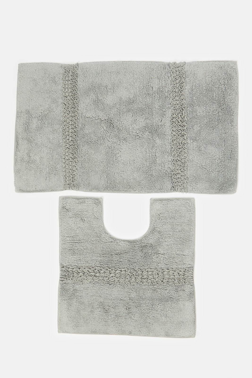 

Grey Textured Bathmat (2 Piece)