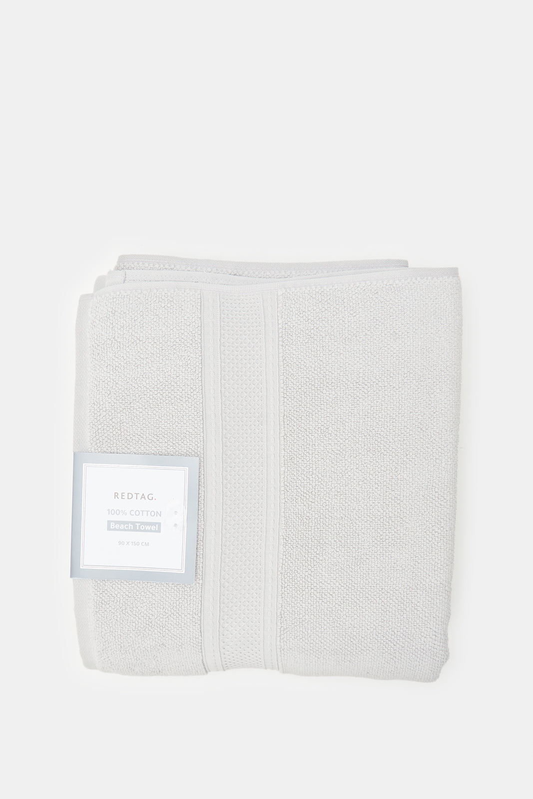 

Grey Textured Cotton Bath Towel