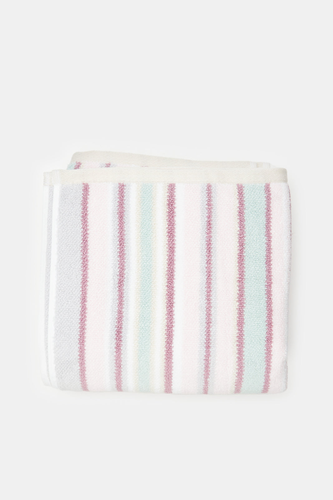 

Multicolour Striped Textured Cotton Bath Towel