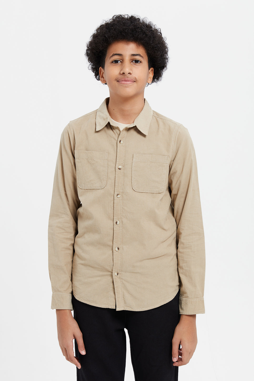 

Senior Boys Beige Shirt With T-Shirt Set (2 Piece)