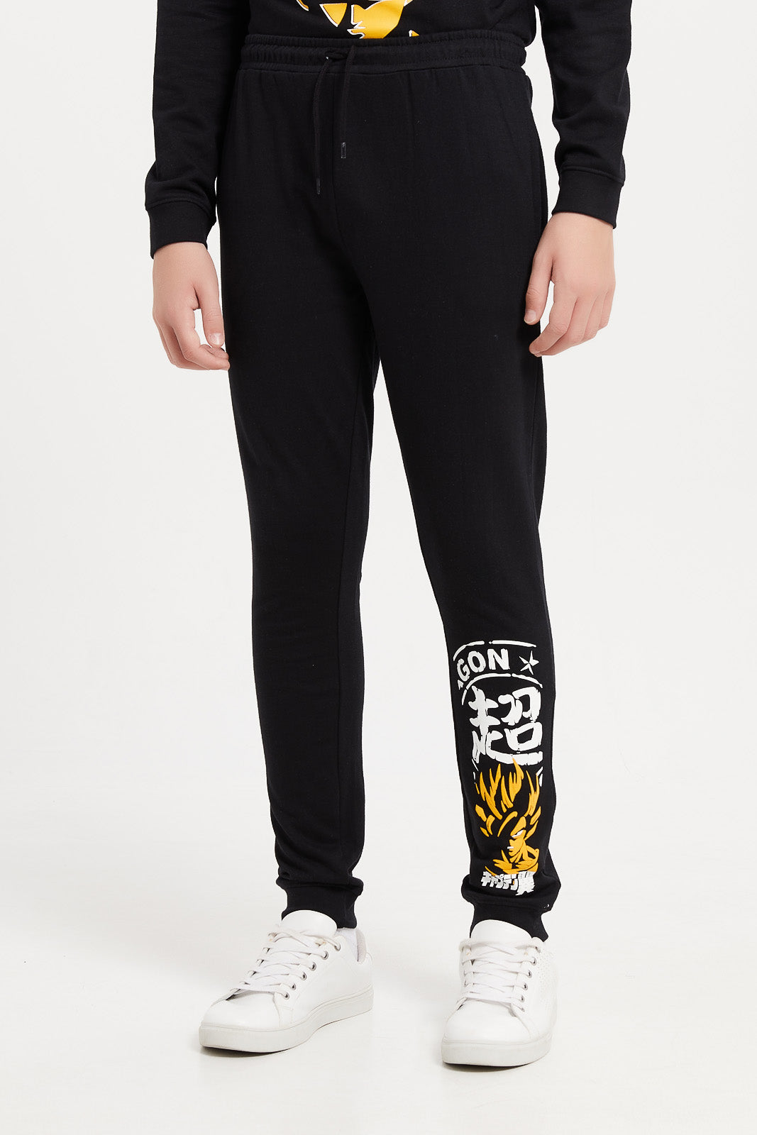 

Senior Boys Black Dragon Ball Z Active Pants