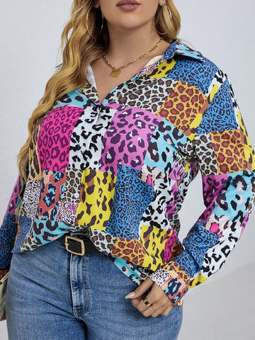 Plus size women blouse