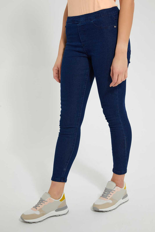 High Waist Royal Blue Women Plus Size Jeggings, Casual Wear, Skinny Fit at  Rs 2899 in Bengaluru