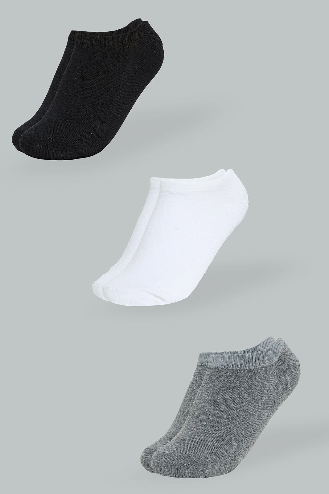 

Assorted Plain Sneaker Socks (3-Pack)