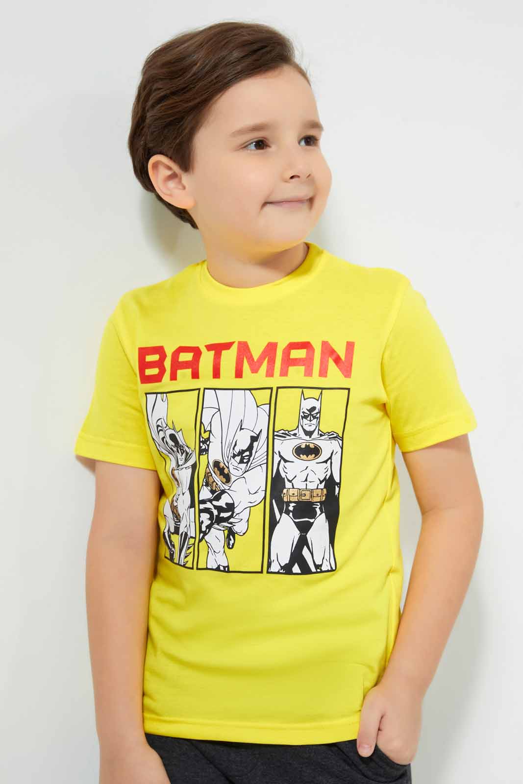 Buy Yellow Batman T-Shirt for Boys 121616119 in Saudi Arabia | REDTAG
