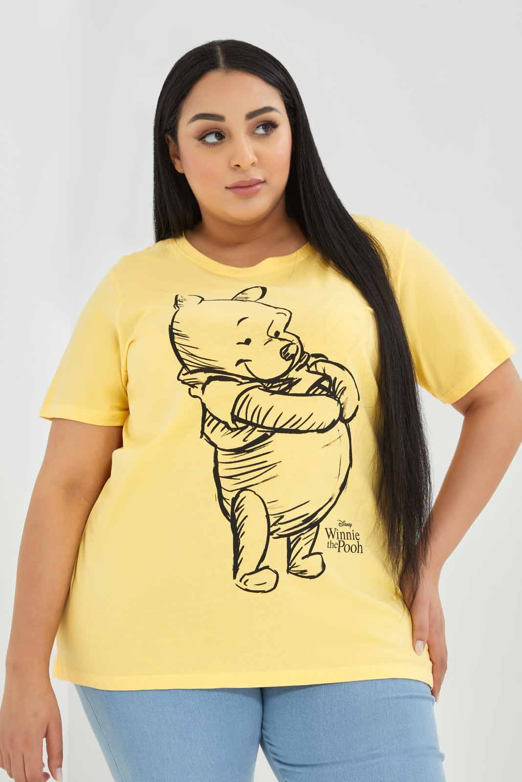 

Women Yellow Winnie The Pooh T-Shirt