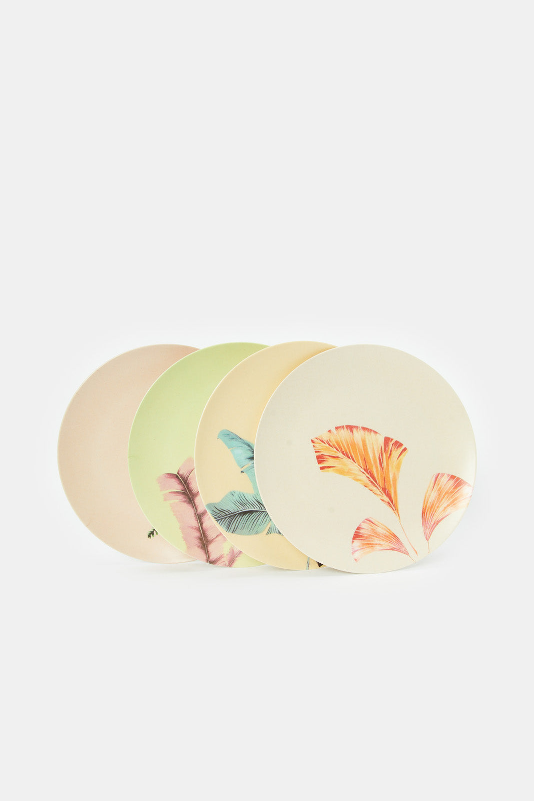 

Assorted Printed Bamboo Dinner Plate Set (4 Piece)
