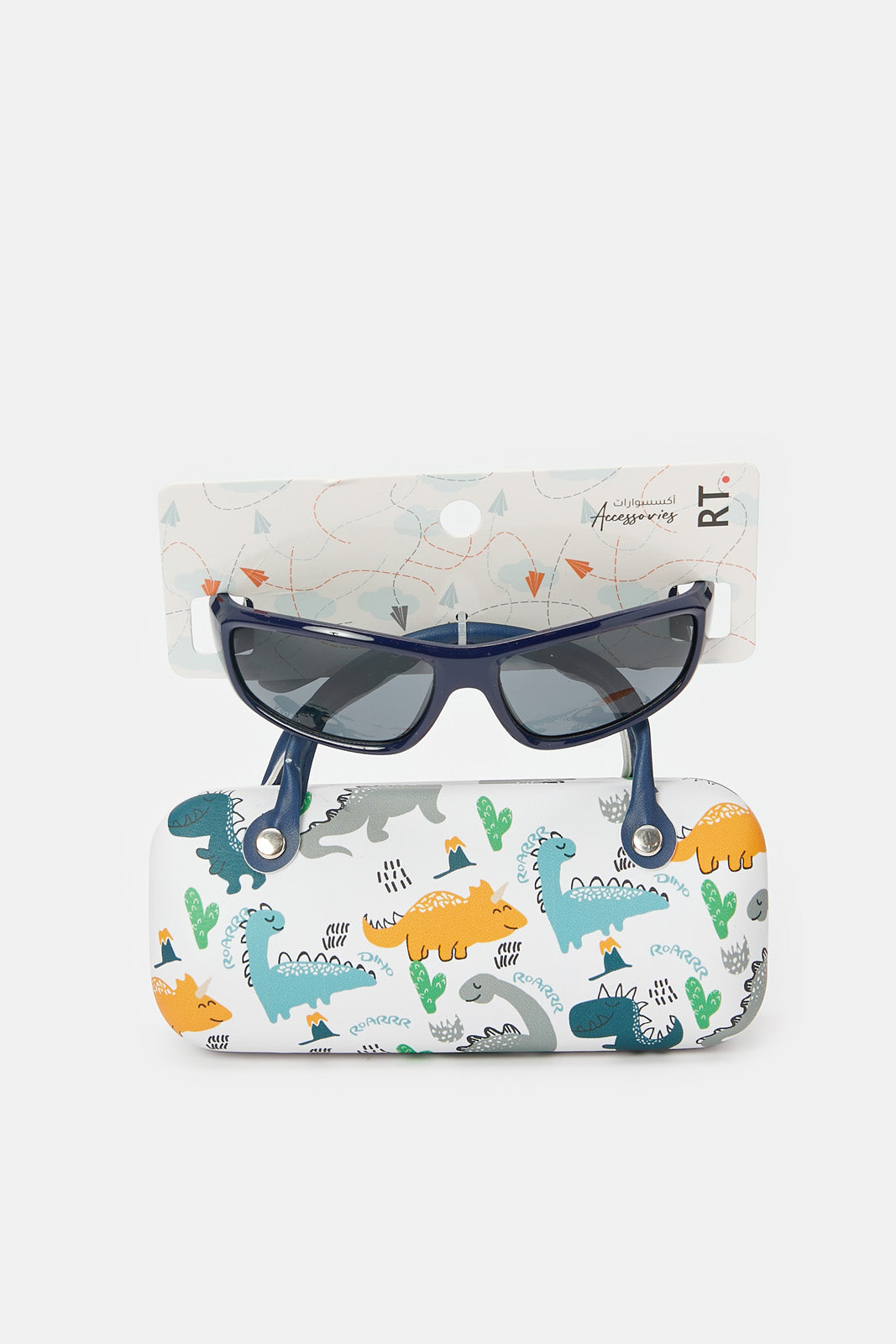 

Boys Grey Sports Sunglasses With Printed Case (2 Piece)