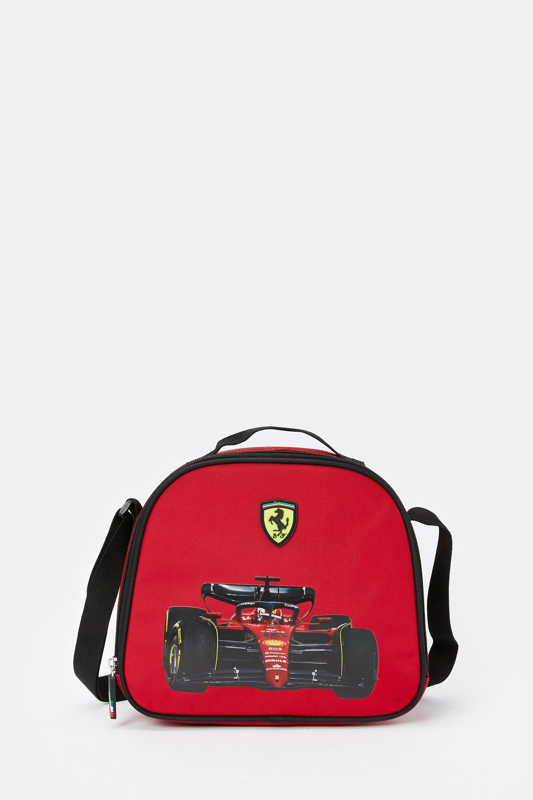 

Boys Red And Black Ferrari Time Road Print Lunch Bag