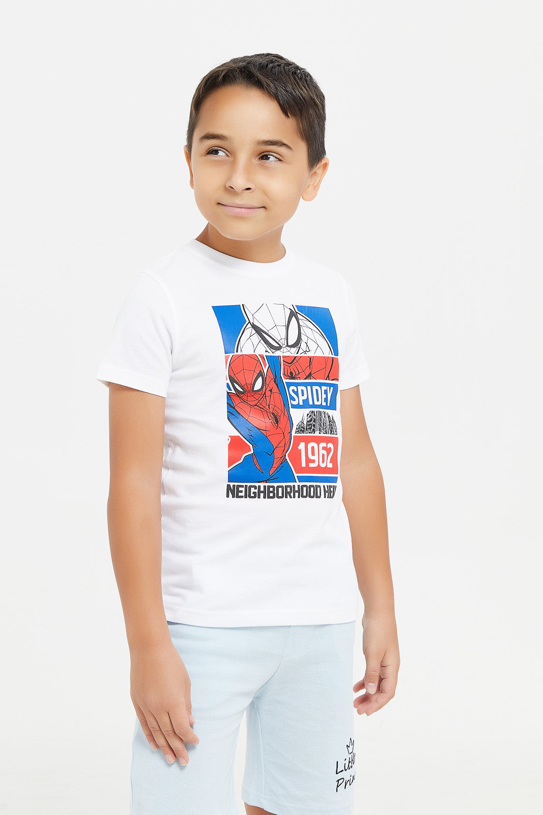 

Boys White Spiderman Print T-Shirt