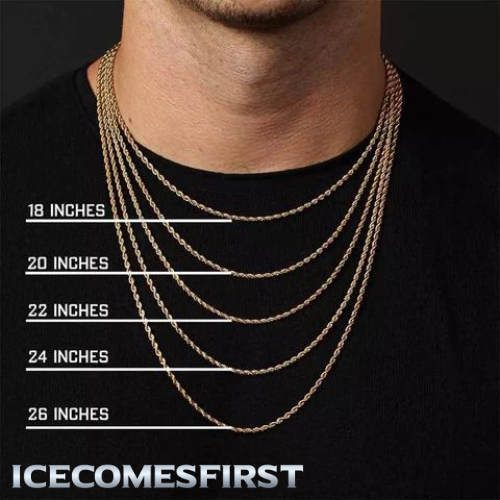 5mm Rope Chain - Gold – icecomesfirst