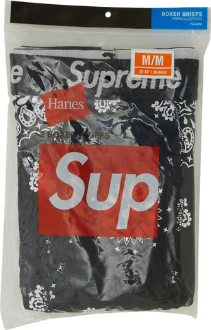 Supreme x Hanes Boxer Briefs (4 Pack) 'Black' – Sole Solution Shop