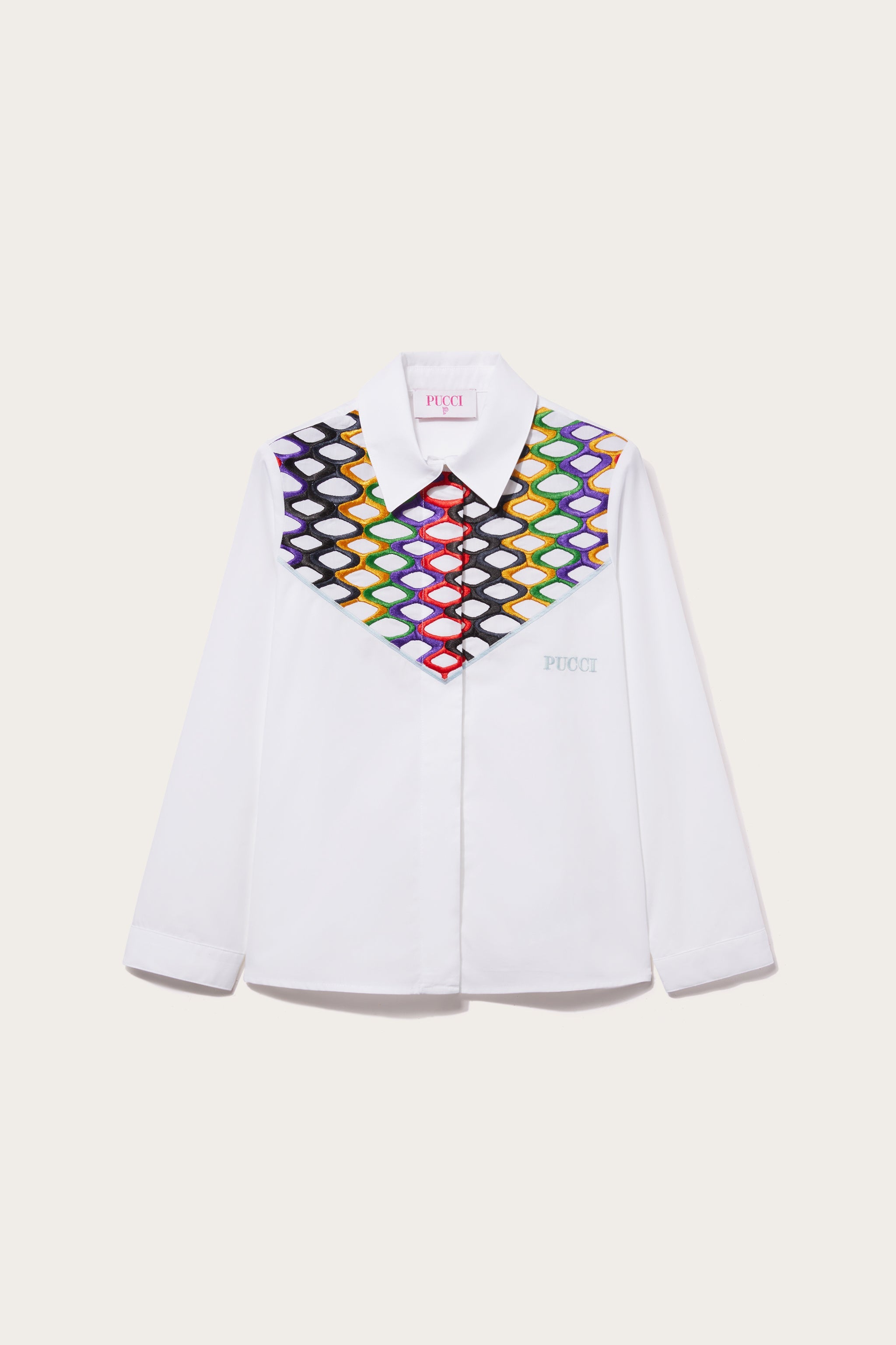 Camicia con ricamo Vivara