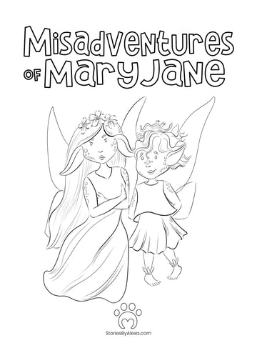 Misadventures of Mary Jane Free Coloring Page | Tilly and Mimi | Stories by Alexis